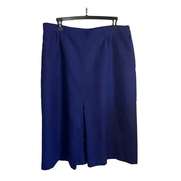 Natural Dimensions Women's Vintage Blue Midi Skirt Size 34 Casual - Picture 3 of 11